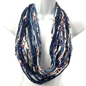 Dona Bela Shreds Shred Lite upcycled fabric necklace scarf boho jewelry NEW NWOT